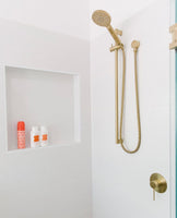 Pacifica Shower Rail - Brushed Gold
