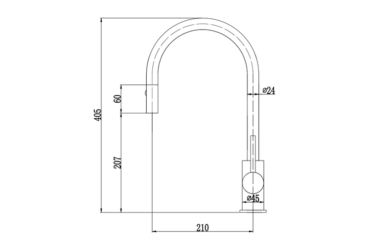 Ocean Deluxe Pull Out Kitchen Sink Mixer Brushed Nickel The Tapware