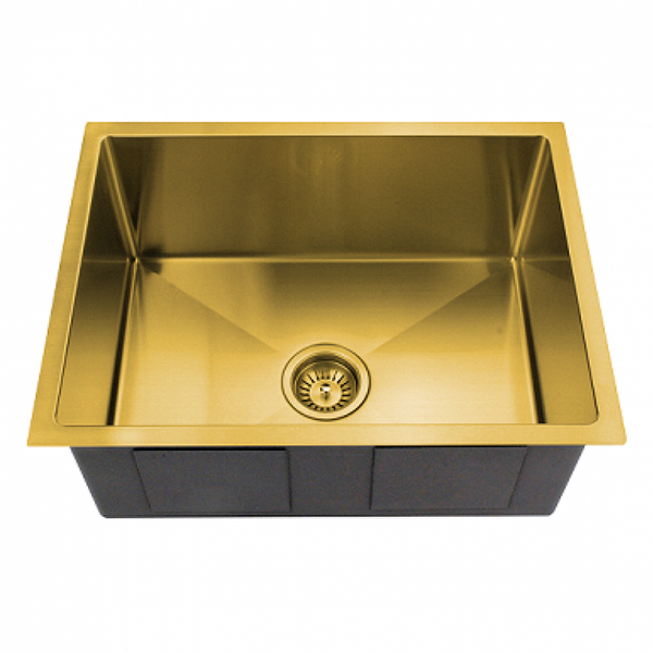 Bella Above/Undermount Kitchen Sink 500mm x 400mm - Brushed Gold