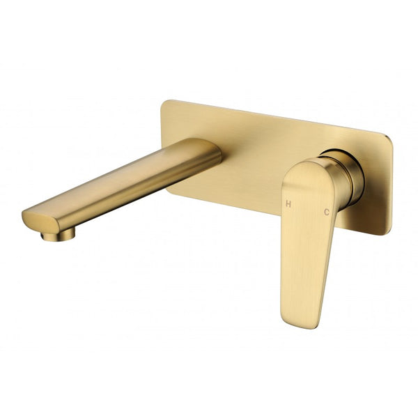 Solange Wall Mixer & Spout Combination  - Brushed  Gold