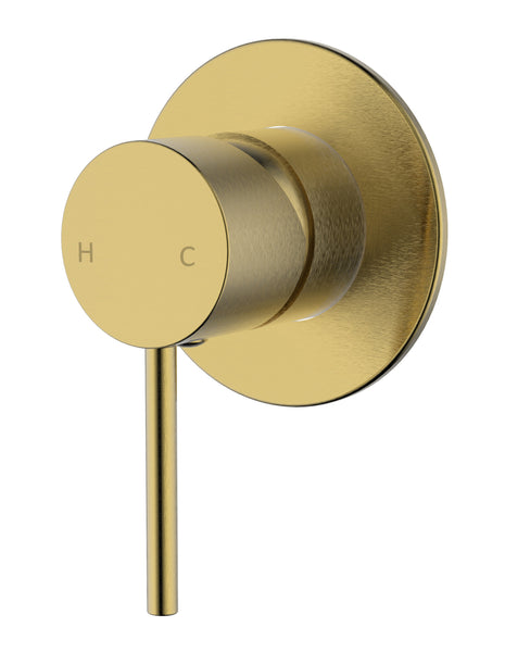 Pacifica Wall Mixer - Brushed Gold