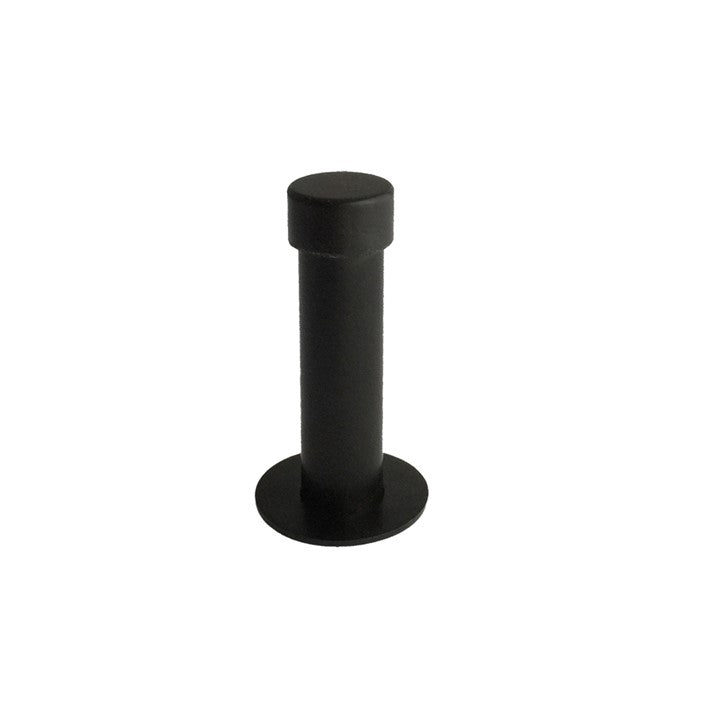 75mm Round Shaped Door Stop with Base - Matt Black Finish – The Tapware ...