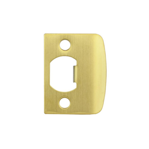 D -Shaped Latch Strike Plate - Brushed Gold
