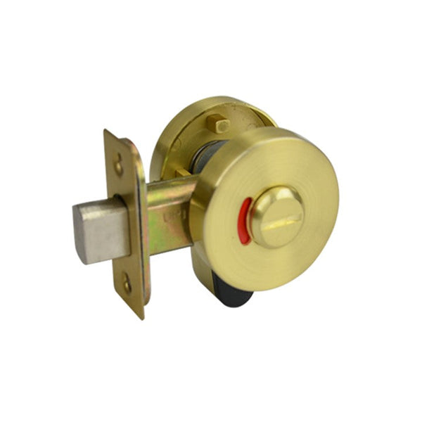 Brass Finish Privacy Set with an Indicator - Bates Series