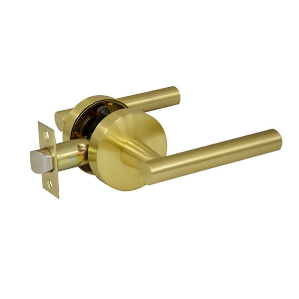 Pacifica Series Passage Lever Set - Brushed Gold