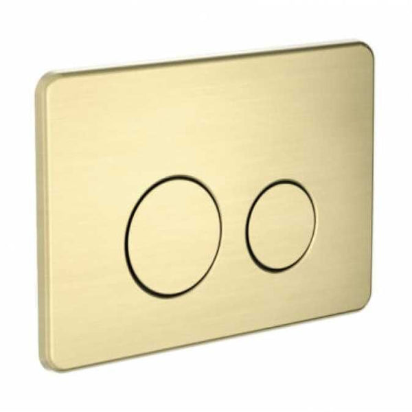 Solange In Wall Toilet Flush Buttons - Brushed Gold