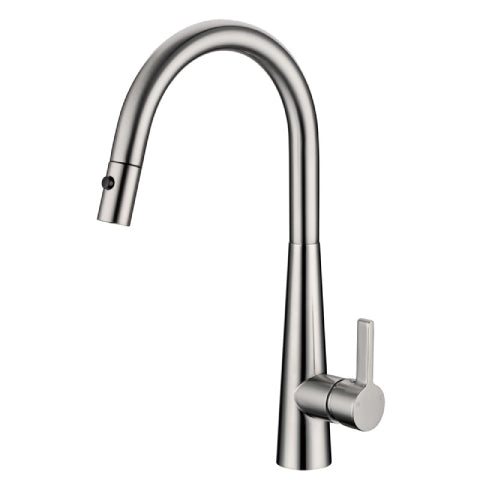 Palm Pull Out Kitchen Sink Mixer - Brushed Nickel