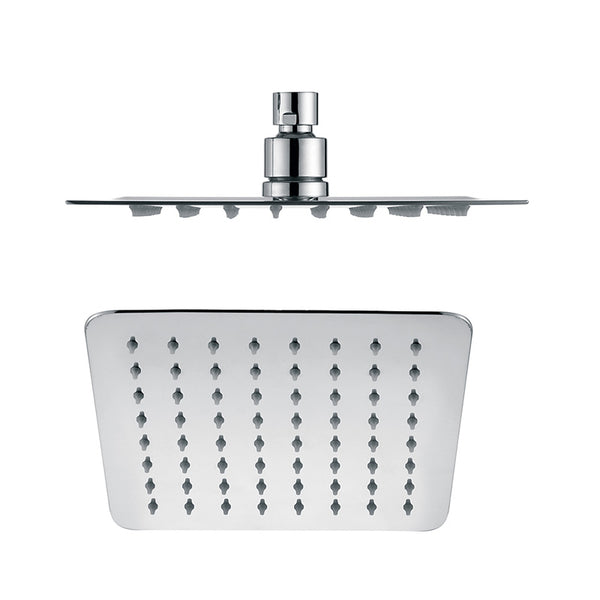 Square 304 Stainless Steel Shower Head 200mm - Chrome