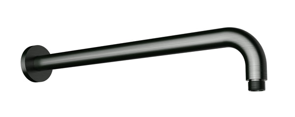 Round Horizontal Shower Arm - Gunmetal